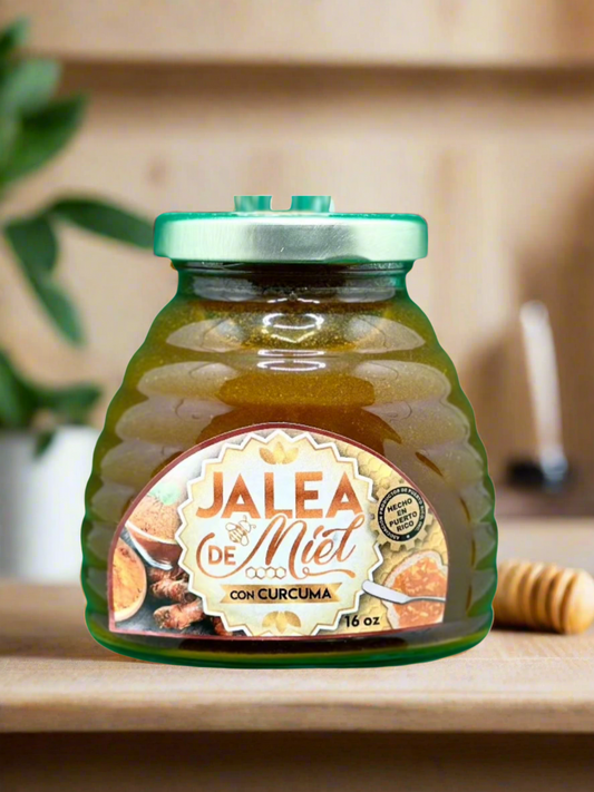 Jalea de Miel con Curcuma- 16oz