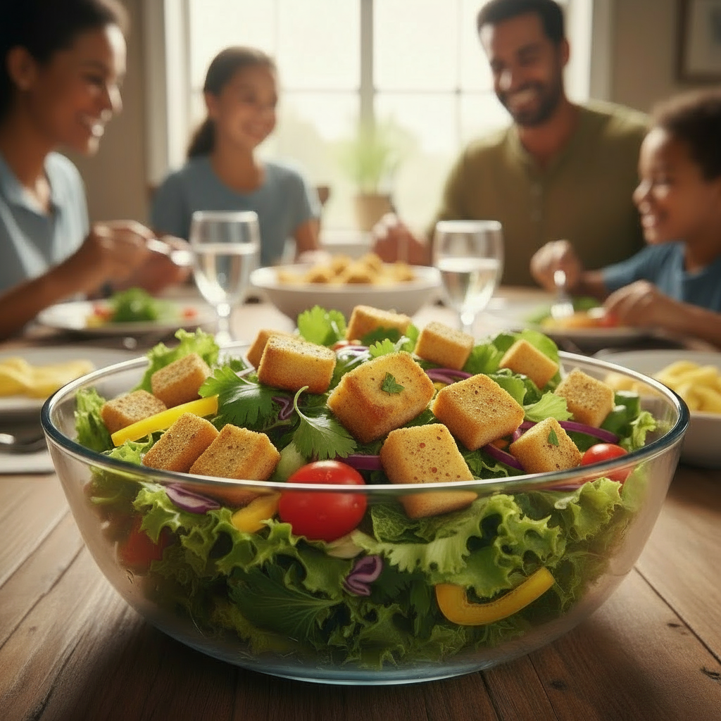 Corduroy Bread Croutons