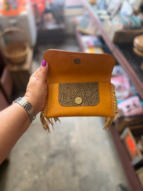 Cartera en cuero