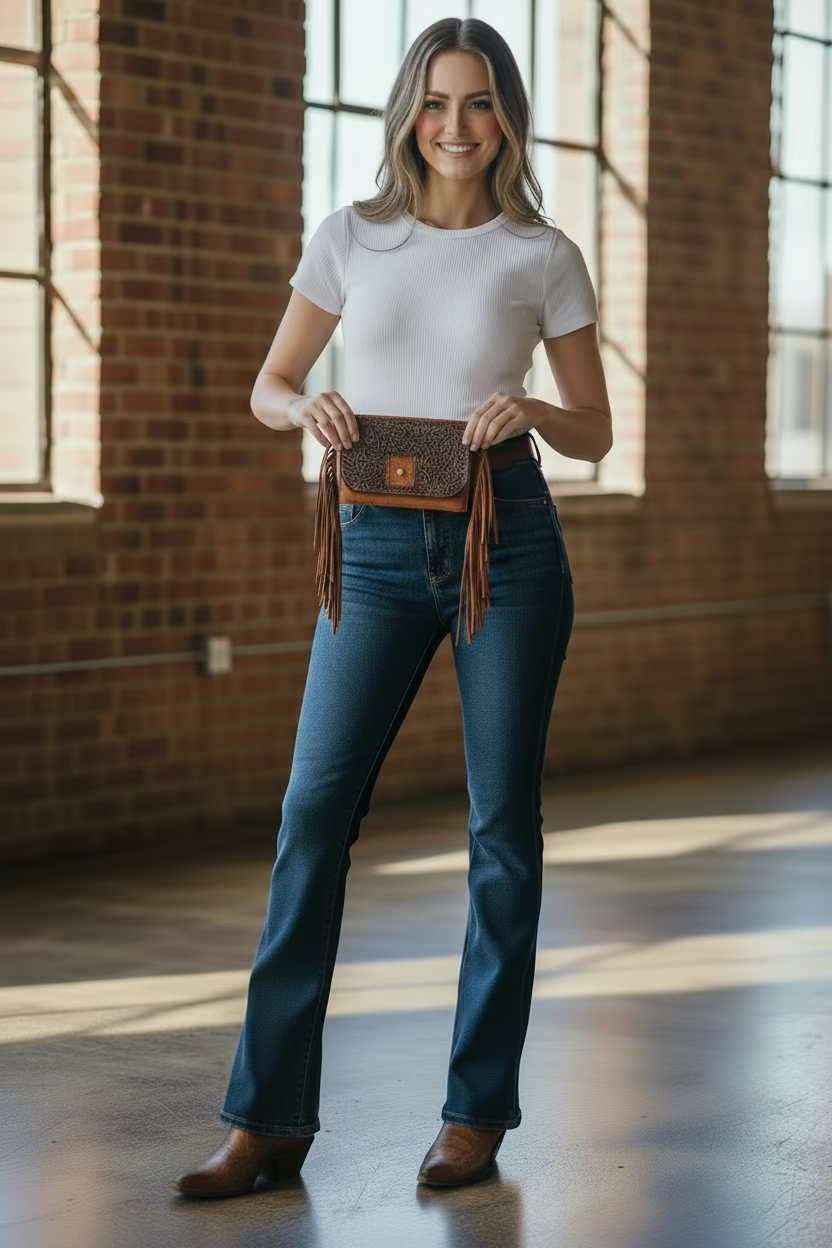 Cartera en cuero